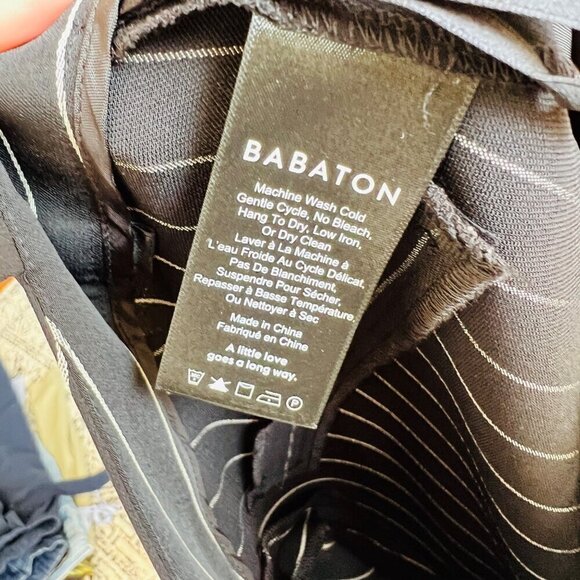 Babaton Modesto pants, black white striped, Size 2 - Picture 11 of 11